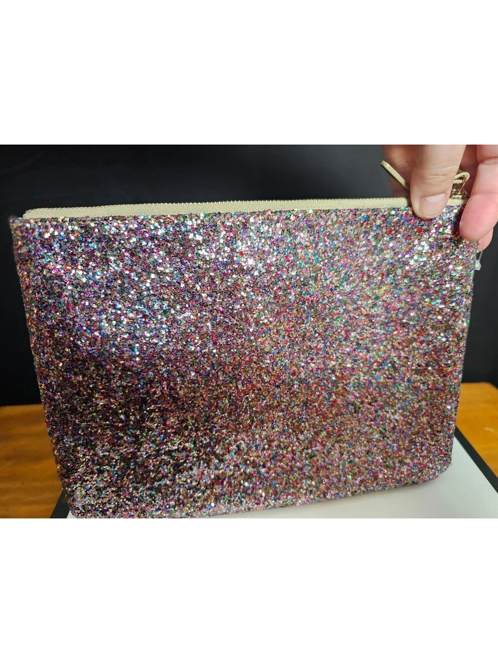 Kate Spade Clutch Pink Womens Sparkle New York